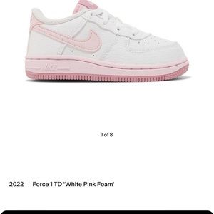 Air Force 1 “white pink foam” toddler